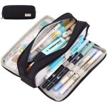 Trousse � crayons grande capacit� � 3 compartiments, bo�te � crayons, pochette � crayons pour l'�cole ...