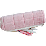 Trousse � crayons en peluche, trousse de maquillage, pochette zipp�e pour fournitures de bureau, cosm�tiques, ...