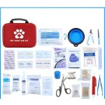 Trousse de premiers soins pour animaux de compagnie, ensemble de sacs de rangement pour fournitures d'urgence ...