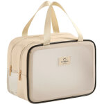 Trousse de toilette de voyage multifonctionnelle, sac � cosm�tiques en pu � s�paration s�che et humide ...