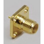 1577819 connecteur sma embase femelle, verticale 1 pc(s) - tru components