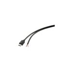Cble dalimentation raspberry pi [1x usb - c mle - 1x extrmit(s) ouverte(s)] 1. 00 m noir - tru components ...