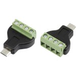 Connectique usb avec connexions  visser mle, droit tru components mn - usb4m 1572338 micro usb mle ...