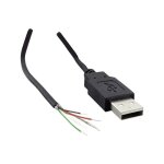 Usb a mâle 2. 0 avec extrémité de câble ouverte tru components 1582621 1. 80 m s658591 Usb a mâle 2. 0 avec extrémité de câble ouverte tru components 1582621 1. 80 m s658591