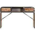 True deal - buffet 120 x 30 x 75 cm bois de manguier massif vidaxl