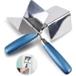 Truelle d'angle inoxydable 2 pi�ces truelle d'angle 80 x 60 mm, truelle de pl�trier et de remplissage ...