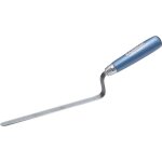 Truelle � joints haromac forme d long 10mm acier, manche bleu tremp�