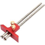 Trusquin en bois, double bois en acier inoxydable tte scriber rgle de marquage calibre bois scribe ...