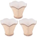 Trywise 3 pi�ces lustre abat - jour moderne e14 clipon abat - jour en tissu pour h�tels ktv clubs abricot ...