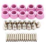 Trywise 40pcs / set coupeur de plasma becs d'�lectrode de coupe pour embout accessoire pour chalumeau ...