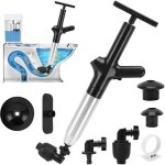 Trywise d�boucheur de toilette � air comprim�, d�boucheurs ventouses avec barom�tre, ventouse deboucheur ...