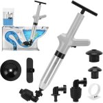 Trywise d�boucheur de toilette � air comprim�, d�boucheurs ventouses avec barom�tre, ventouse deboucheur ...