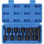 Trywise jeu de 10 embouts de forage � t�te hexagonale en acier au molybd�ne cr, 1 / 2 pouce, pour cl� ...