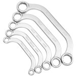 Trywise jeu de cl�s � cliquet?kit de cl�s m�triques 8 - 22mm, 5 pi�ces, demi - lune, double extr�mit�, ...