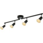 Trywise spots de plafond r�glables tomshine 4 voies, 4 ampoules led gu10 4 w, �clairage 400 lm, t�tes ...