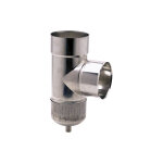 Ten - té tubage 90° inox 304 + purge Ø155 piquage femelle Ten - té tubage 90° inox 304 + purge Ø155 piquage femelle