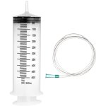 Tubes de seringues 500ml avec tubes de 1m, seringue a huile en plastique rutilisable pour aspiration ...