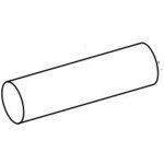 Tube travers�e de mur pour entr�e d'air eht d100 mm largeur 350 mm aldes 11014121