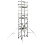 Echafaudage roulant aluminium cross 180 hauteur travail 5. 85 m tubesca comabi