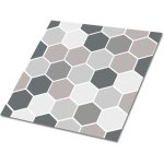 Tulup - carreaux autocollants pvc, carrelage pvc adhsif - 30x30cm - kit de 9 - rayon de miel, stickers ...