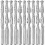 Tungsten lot de 10 fraises  spirale cnc pour bois acrylique pvc 3, 175 mm