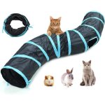 Tunnel pour chat 2 voies / 3 voies tube de tunnels lapin pliable jouet labyrinthe interactif pour petits ...