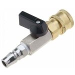 1pc raccord rapide pour air comprimé, vanne à boisseau sphérique pneumatique, vanne de dosage, vanne ... 1pc raccord rapide pour air comprimé, vanne à boisseau sphérique pneumatique, vanne de dosage, vanne ...
