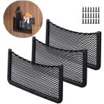 3 pcs filet rangement pour voiture 40 20 cm sac pocket organizer de voiture pour ustensiles / camping ...