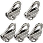 5x mousquetons sur platine inox - mousquetines - jusqu