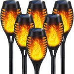 Tuserxln - 6 pcs lampe solaire exterieur - 12 led avec flammes réalistes - imperméable solaire lampe ... Tuserxln - 6 pcs lampe solaire exterieur - 12 led avec flammes réalistes - imperméable solaire lampe ...