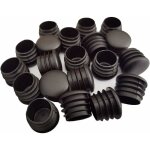 Tuserxln - bouchon rond en plastique, 20 pices, bouchon d'extrmit de tube noir, bouchon de chaise, ...