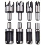 Fraise bouchonner bois lot de 8 mche bouchon bois foret faire cheville outil de coupe pour faire une ...