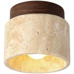 Tuserxln - plafonnier en verre vintage en pierre naturelle semi - encastr� petit luminaire de couloir ...