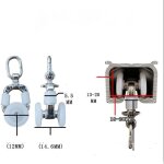 Tuserxln - rouleaux de rail planeur de voie de rideau plastique twin � roulettes en alliage d'aluminium ...