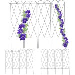 Relaxdays - tuteur m�tal plantes grimpantes, lot de 3, � piquer en terre, h : 127 cm, grillage tuteur ...