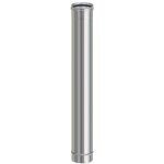 Tuttacasa - tube en acier inoxydable aisi 304 8 cm hauteur 100 cm pour poeles a' pellets conduit de fume'e ...