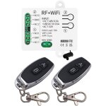Tuya interrupteur intelligent wifi 2 canaux, dc 5v 12v 24v 36v sortie passive module relais, avec 2 t�l�comman ...
