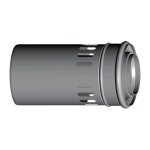 Wolf - tuyau d&39air / d&39�chappement 2651473 dn 80 / 125, 250 mm, enfichable, blanc