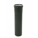 Ten - tuyau émail noir mat Ø80 50cm + joint Ten - tuyau émail noir mat Ø80 50cm + joint