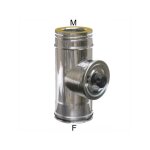 Tuyau en acier inoxydable 10 / 15x27 dp maral porte d'inspection