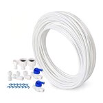 Tuyau d'alimentation en eau de 10 m en poly�thyl�ne basse densit� (pe - ld) - kit de connexion pour r�frig�rat ...