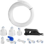 Tuyau d'alimentation en eau, kit de connecteurs de rfrigrateur universel set de raccordement eau tuyau ...