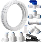 Tuyau d'alimentation en eau, kit de connecteurs de r�frig�rateur universel set de raccordement eau tuyau ...