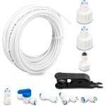 Tuyau d'arriv�e d'eau pour r�frig�rateur en pom, kit de raccordement universel pour filtre � eau, kit ...