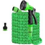 Tuyau d'arrosage extensible 15mbuse � 8 modes de pulv�risationnoyau en latex 100% naturelr�sistant aux ...