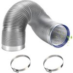 Tuyau climatiseur mobile, tuyau de ventilation 150 mm, 3 m tuyau d'evacuation en pvc aluminium gaine ...