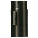 Tuyau de coffre en acier de porcelaine noire 120 mm 12 cm avec amortisseur