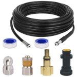Tuyau débouche canalisation pour kärcher, kit de nettoyage du tuyau de vidange du nettoyeur haute pression ... Tuyau débouche canalisation pour kärcher, kit de nettoyage du tuyau de vidange du nettoyeur haute pression ...