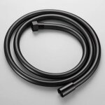 Tuyau de douche flexible en pvc noir de 2m, pour pomme de douche � main de salle de bain