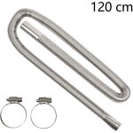 Tuyau d'�chappement de 120 cm pour groupe �lectrog�ne, tuyau d'�chappement en acier inoxydable, chauffage ...